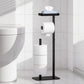 Free Standing Bathroom Toilet Paper Holder Stand with Phone Shelf