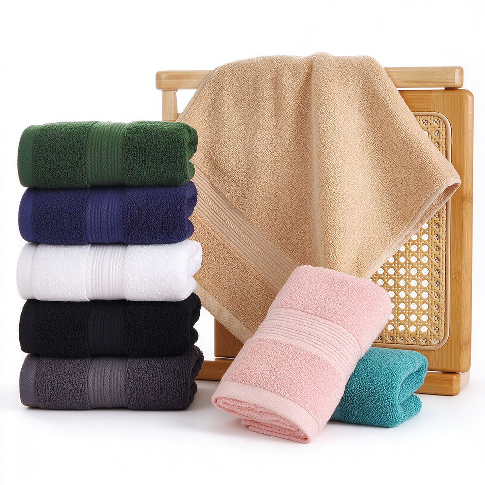 3 Piece Cotton Bath Towel Hand Towel and Washcloth Set