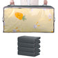 4Pcs Under Bed Storage Bags Clothes Organizer with Clear Top Gray