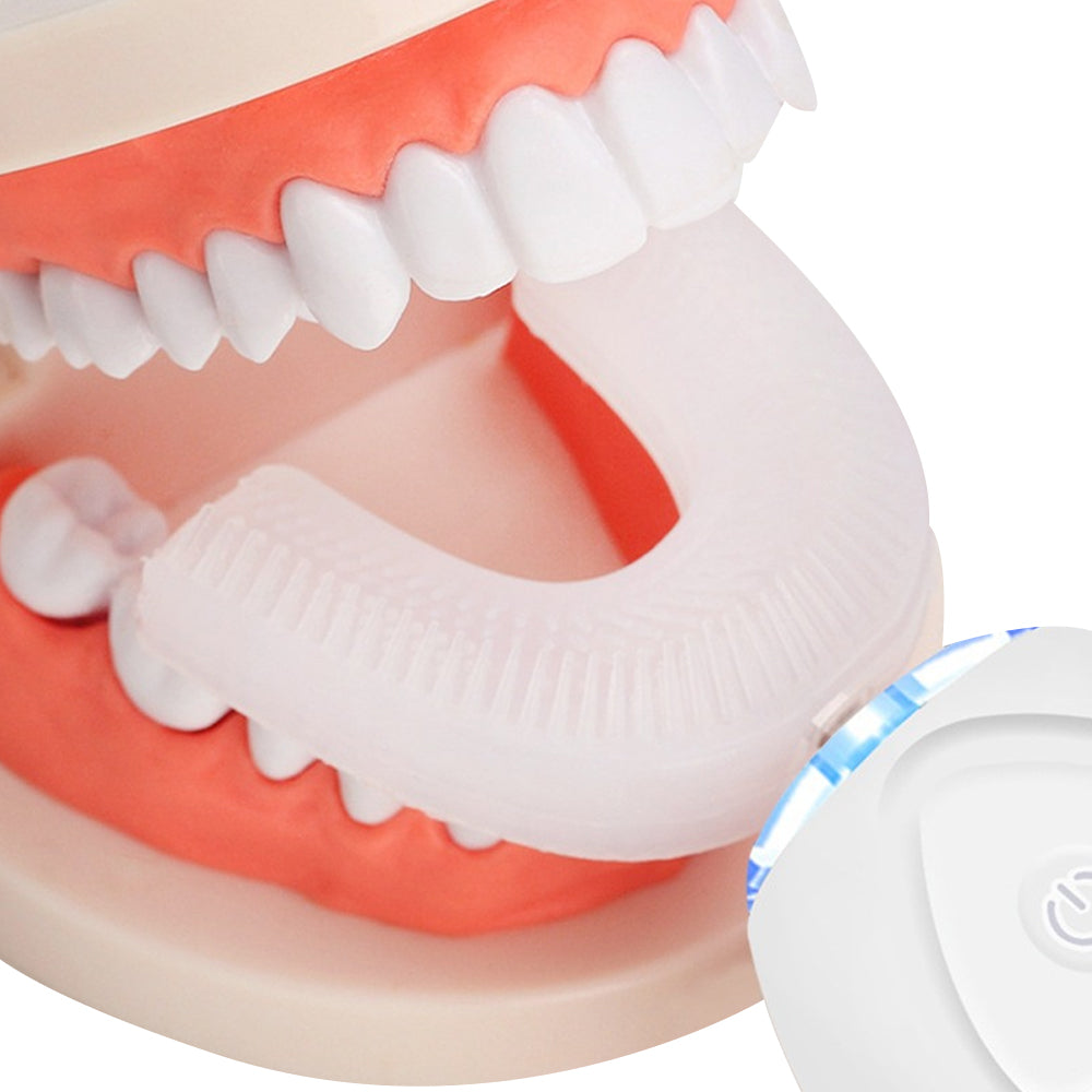 Electric Tooth Cleaner U-Shaped Toothbrush Blue Light Whitening Tooth Cleaner