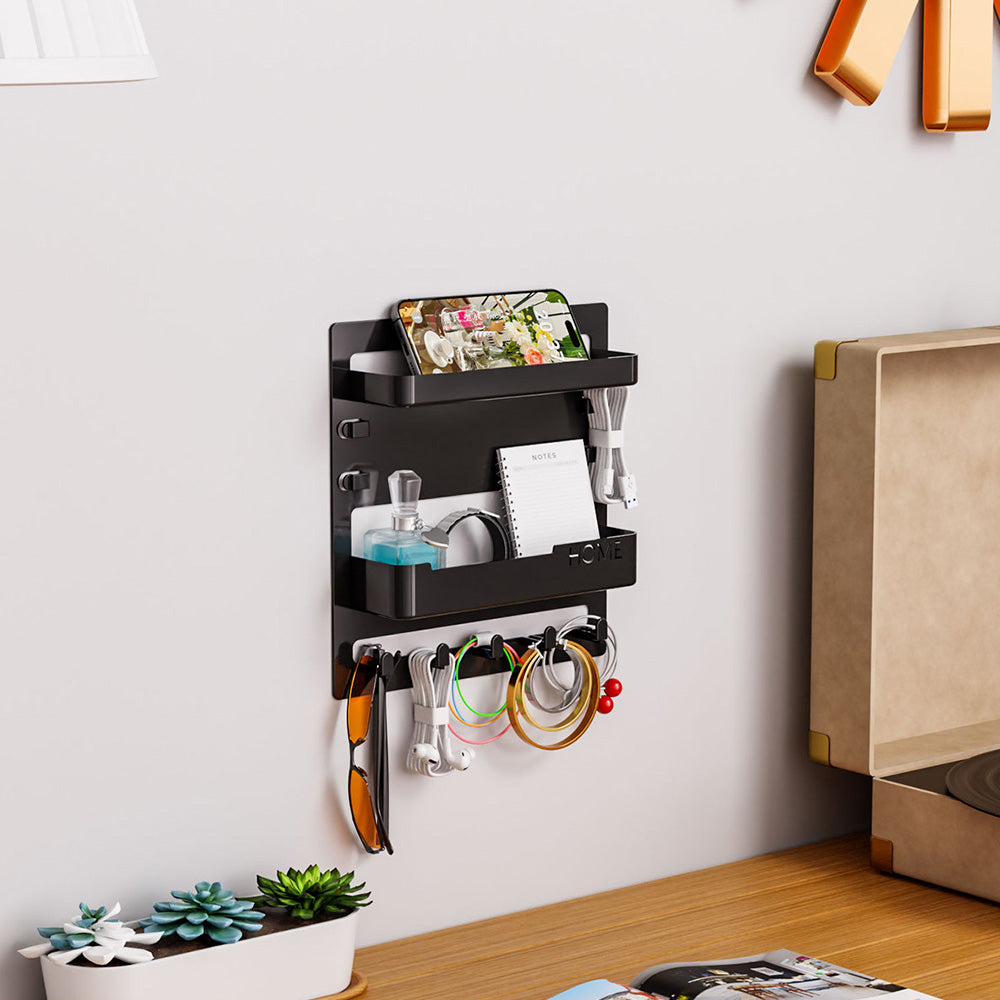 Bedside Shelf Accessories Organizer Wall Mount Self Stick On Cool Stuff for Bedroom Storage and Organization