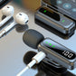 Wireless Lavalier Microphone LED Display Mini Mic For Android Apple Phone