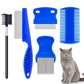 5Pcs Flea Lice Comb Set for Dogs and Cats Fine Tooth Grooming Brushes for Pet Hair Care