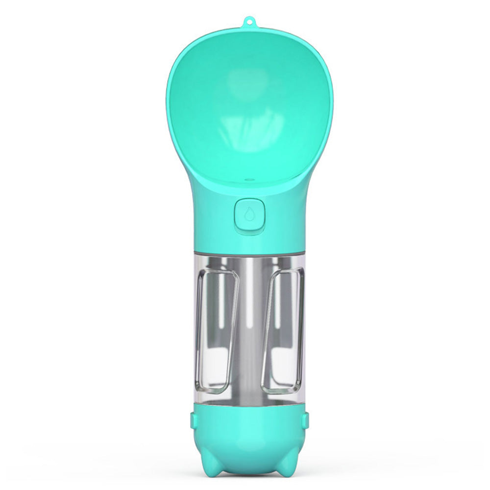 4 in 1 Pet Feeder Dog Cat Puppy Water Bottle Cup with Poop Bag Holder for Yorkie