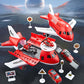 Kids Transformable Airplane Transport Playset Transformable Storage Plane Toy