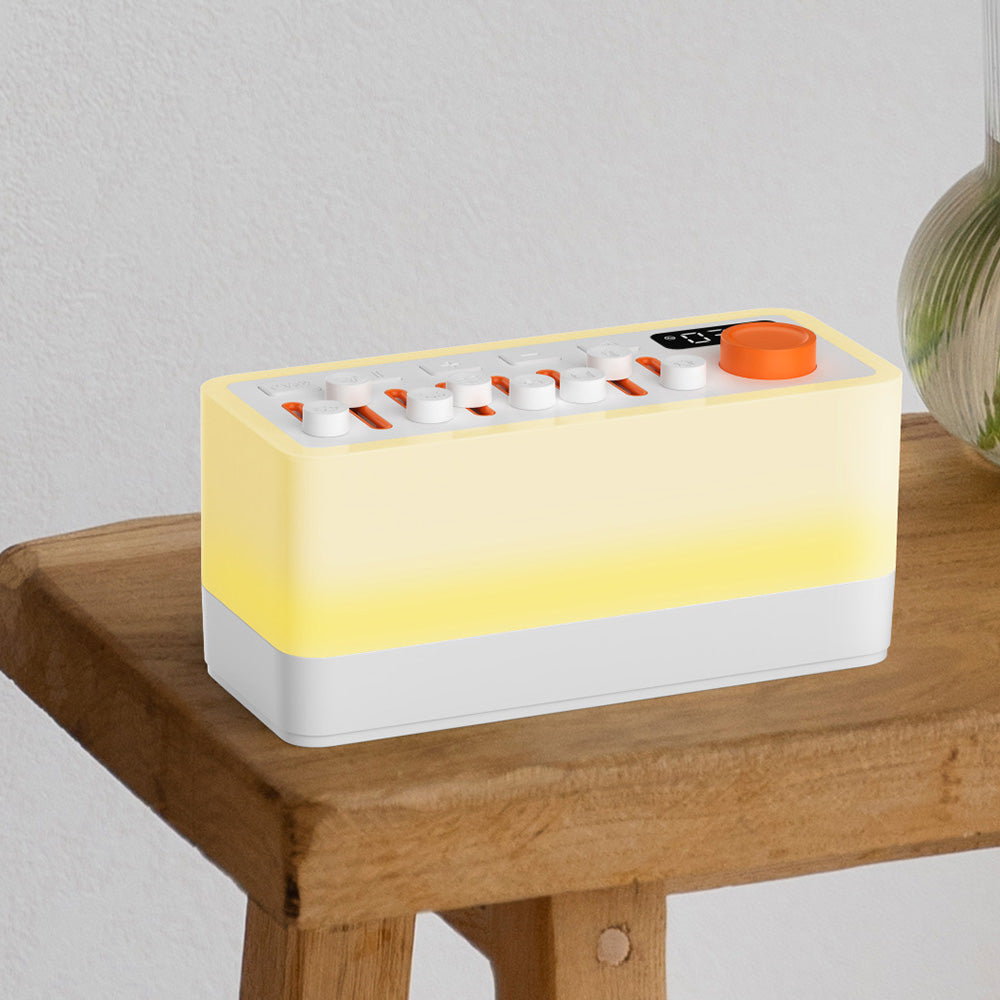White Noise Sleep Sound Machine with Night Light and Sleeper Timer
