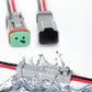 10 Kit 2 Pin Connectors for DT Deutsch Water-resistant Automotive Electrical Connector for Car