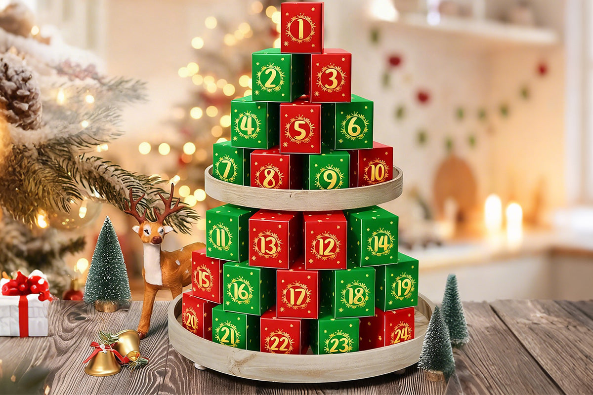 Flower Bouquet Building Blocks Advent Calendar Christmas Gift Box