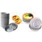 20-Pack Egg Tart Molds Reusable Non-Stick Egg Tart Pans-Round
