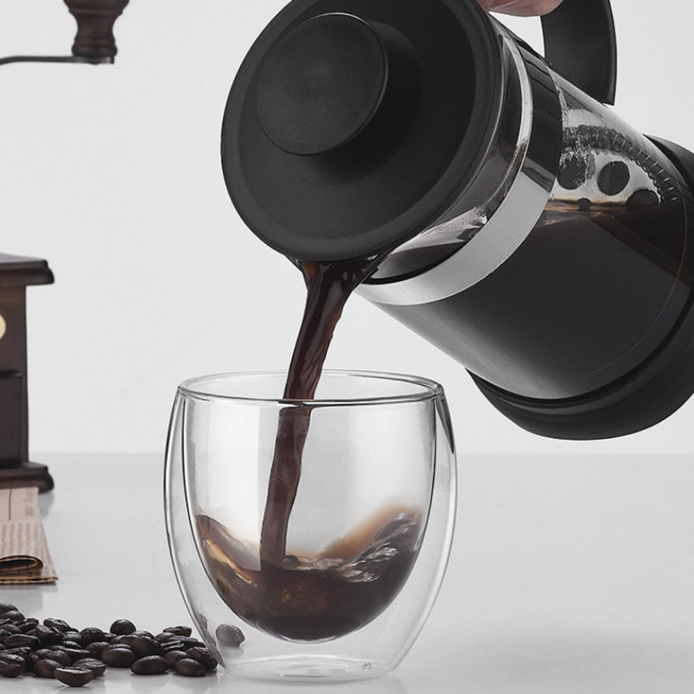 Kitchen Press Espresso Tea and Coffee Maker with Triple Filters