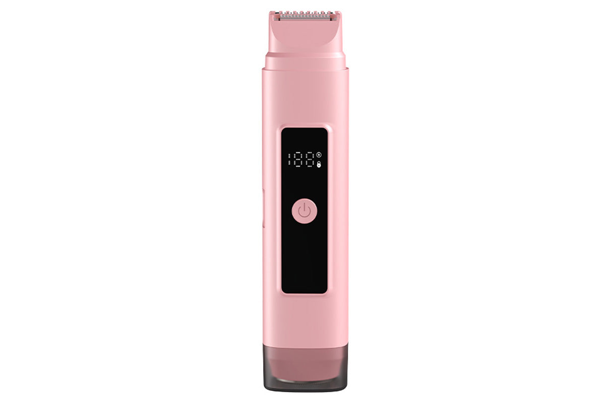 2 In 1 Dual Head Shaver Electric Bikini Trimmer With LED Display For Women