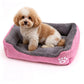 Soft Winter Semi-Enclosed Pet Bed Mat with Raised Edges-Pink