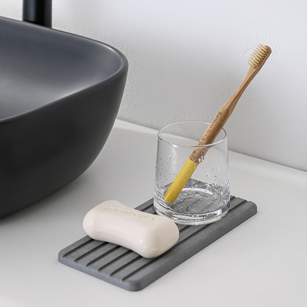 2 Pack Water Absorbent Diatomite Coasters Quick Drying Drink Mat for Table