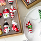Glass Painted Christmas Ornaments Christmas Tree Hanging Decorations