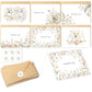 36 Pack Floral Thank You Cards Bulk with Kraft Envelopes Matching Stickers