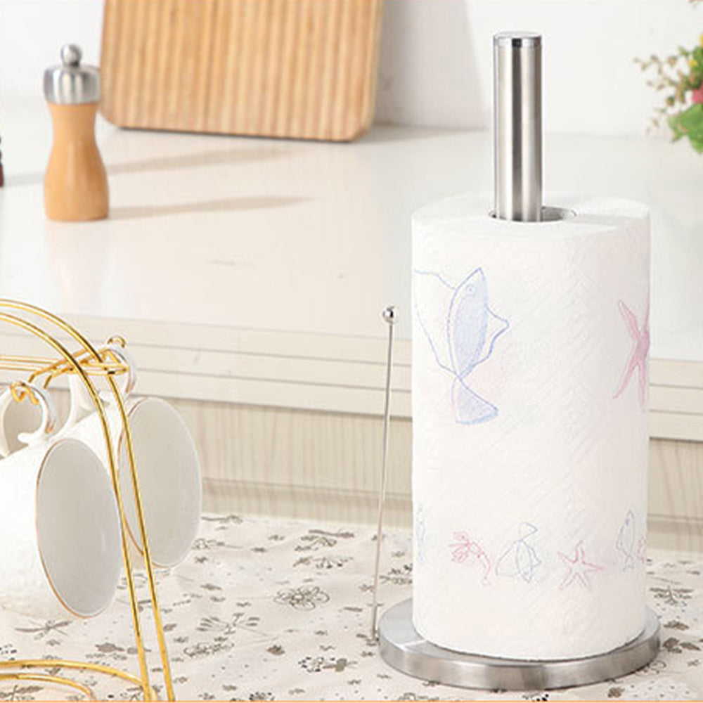 Freestanding Stainless Steel Roll Paper Stand-Regular