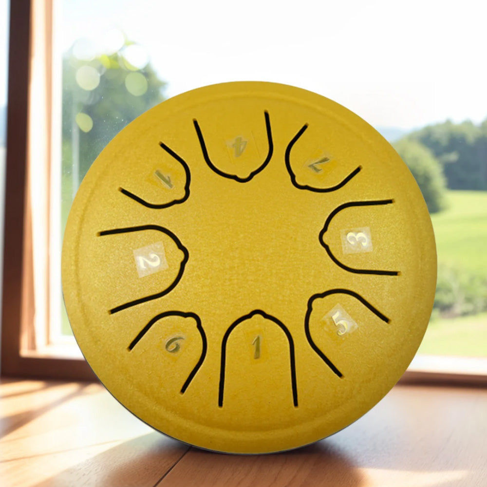 Rain Drum For Outside Mini Steel Tongue Drum Rain Chime 4.5 Inches 8 Notes