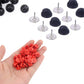 150 PCS Butterfly Clutch Tie Tacks Pin Back Replacement with Storage Box for DIY Brooch Badge