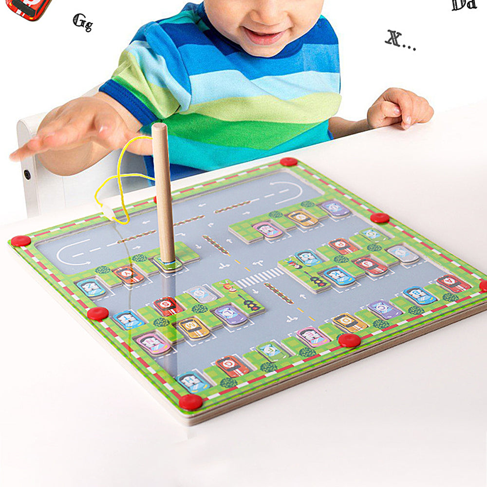 Adhesive Letter Matching Parking Maze Learning Educational Toddler Toy