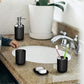 6 Piece Bathroom Accessories Set Soap Dish Soap Dispenser Toothbrush Holder Toilet Brush Trash Bin