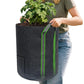 2X15 Gallon Potato Grow Bags with Dual Harvest Window Visible Window Non-Woven Planter Pot