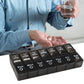 14-Slot 7-Day Pill Dispenser Box for AM/PM Weekly
