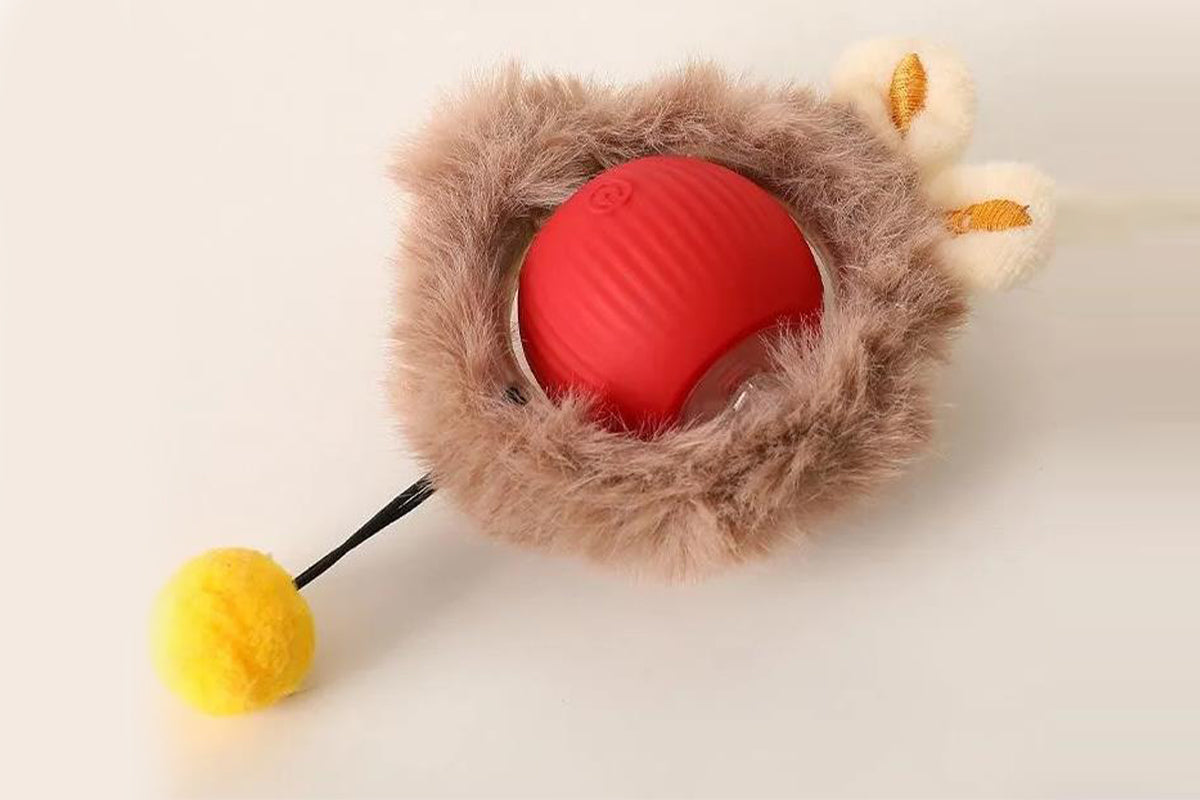 Interactive Cat Toys Ball Electric Motion Activate Cat Toy Hide and Seek Mouse Catching Game