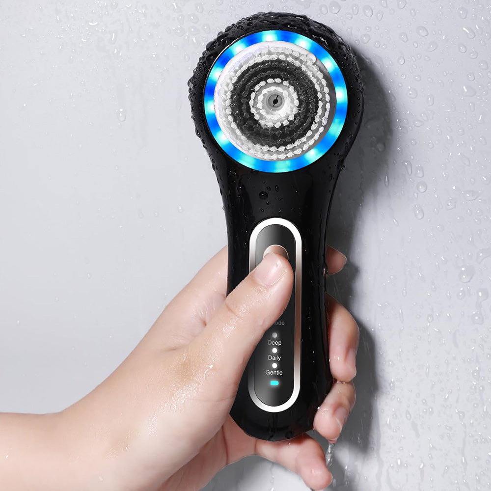 Face Scrubber Exfoliator Rechargeable Facial Cleansing Brush Rotating Cleanser for Exfoliating