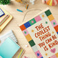 Colorful Inspirational Words Art Prints with Hanging Cord for Home Office Classroom