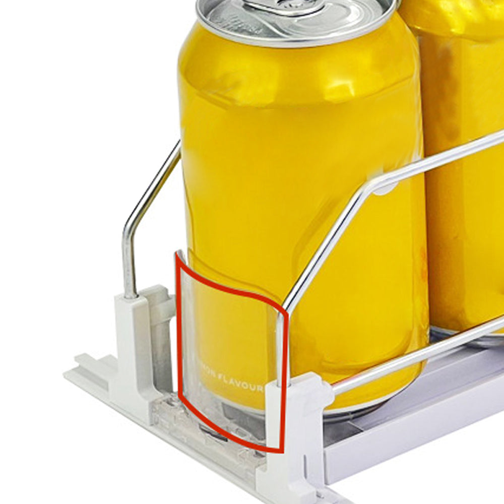 Drink Organizer for Fridge Automatic Pusher Glide Soda Can Dispenser