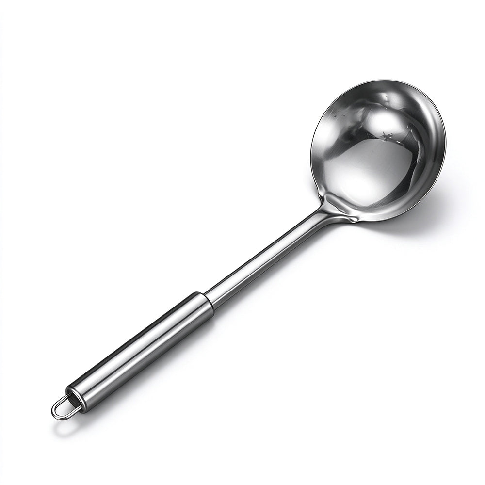 7 Piece Stainless Steel Kitchen Utensil Set with Hanging Rack