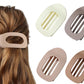 4-Piece Flat Hair Claw Clips Set for Women Strong Hold Styling