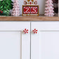 4Pcs Christmas Peppermint Knob Button Cover Christmas Decor Novelty Buttons