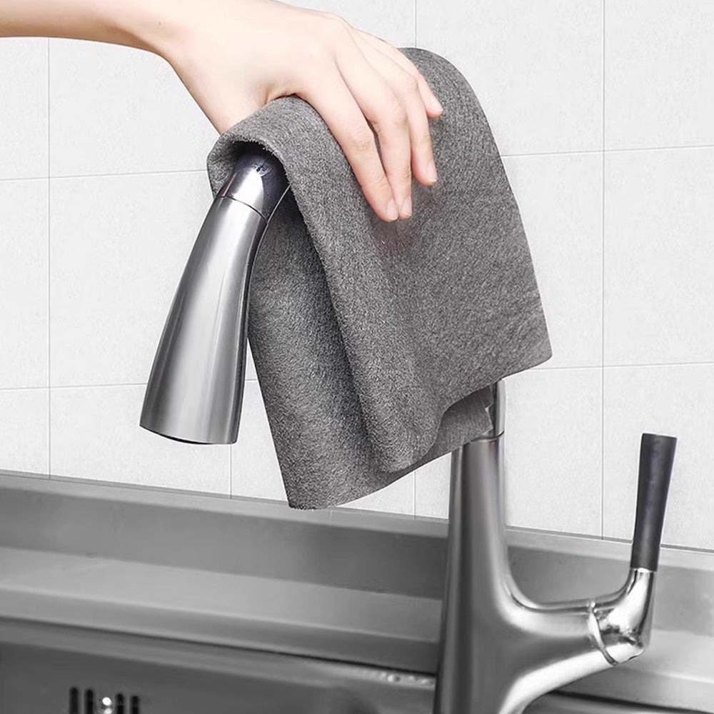 5 Pack Thick Streak Free Cleaning Cloths for Auto Windows Glass Mirrors