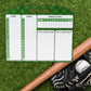 Double Sided Baseball Lineup Coaching Board with Accessories