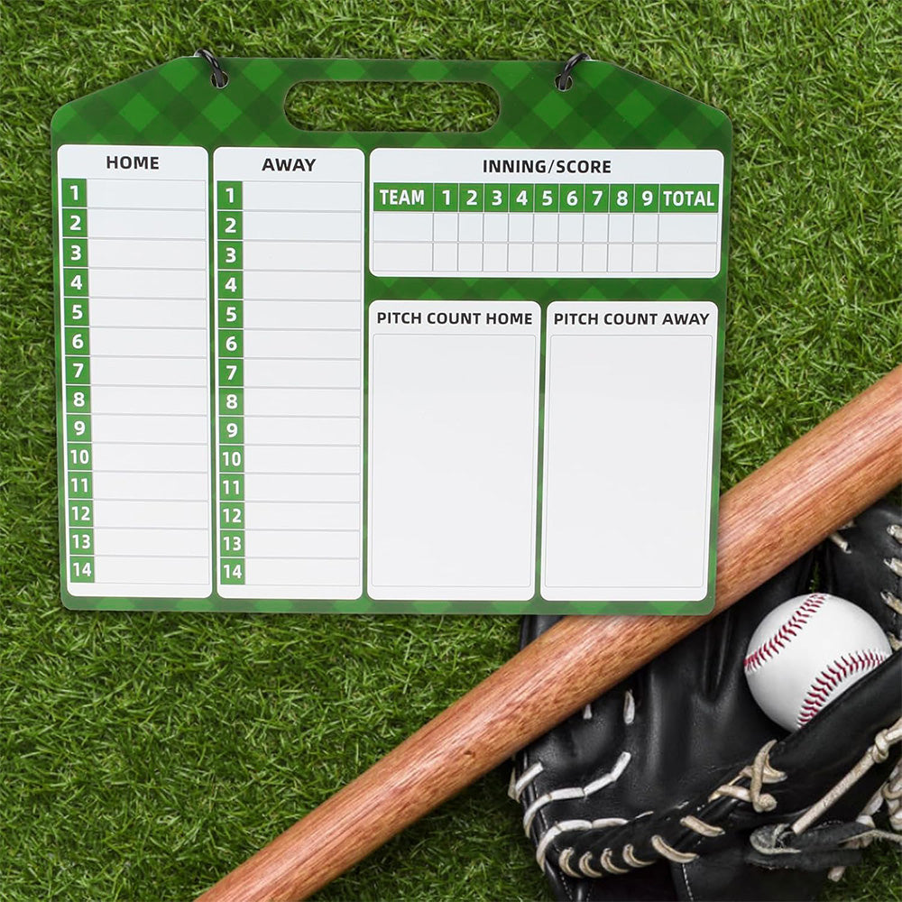 Double Sided Baseball Lineup Coaching Board with Accessories