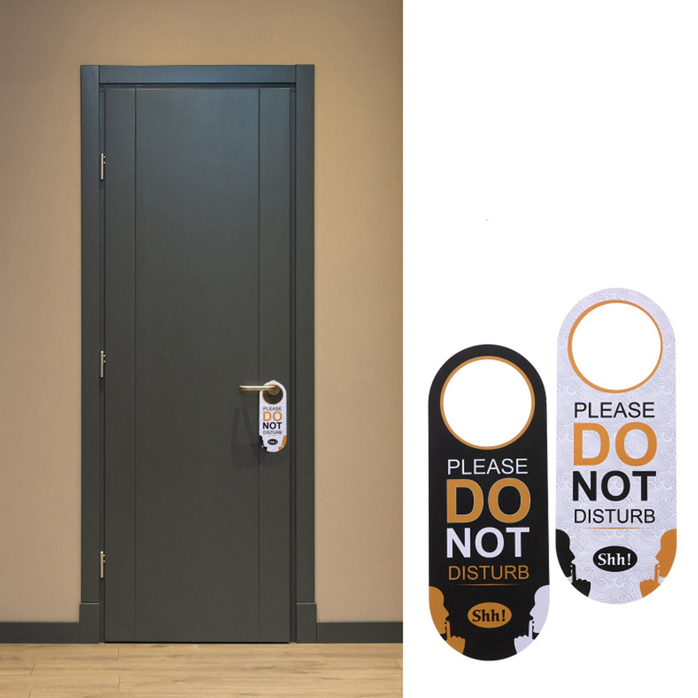 Do Not Disturb Sign Door Knob Hanger Tag-Same Words on Both Sides