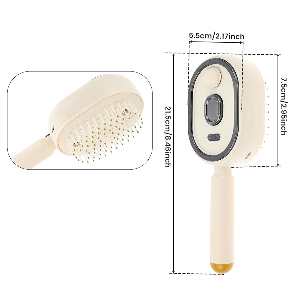 Electric Steam Hair Brush Mist Spray Cushion Comb