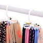 2Pcs 360-Degree Rotatable Hook Hanger Organizers Hanging Neck Tie Racks