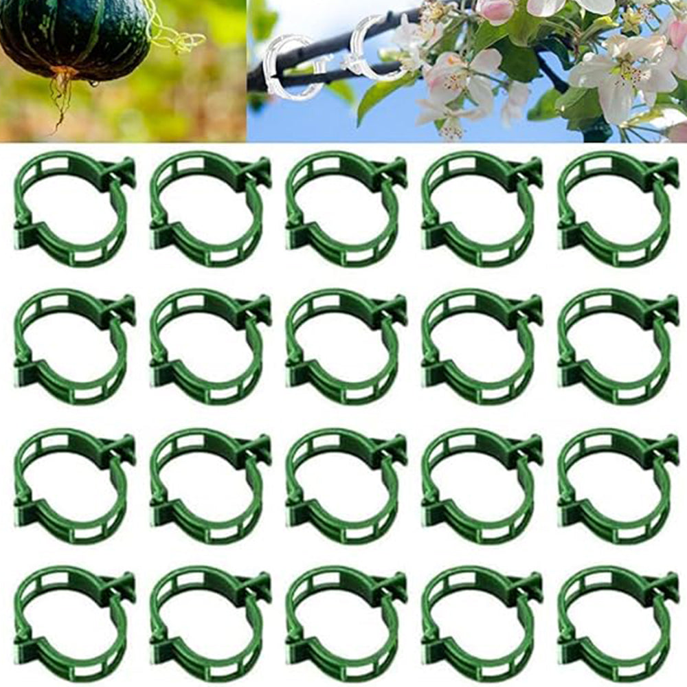 100Pcs Plant Support Clips Reusable Garden Clips Secured Plastic Plant Clips