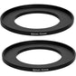 2 Metal Camera Filter Adapter Rings 52mm to 58mm and 52mm to 77mm