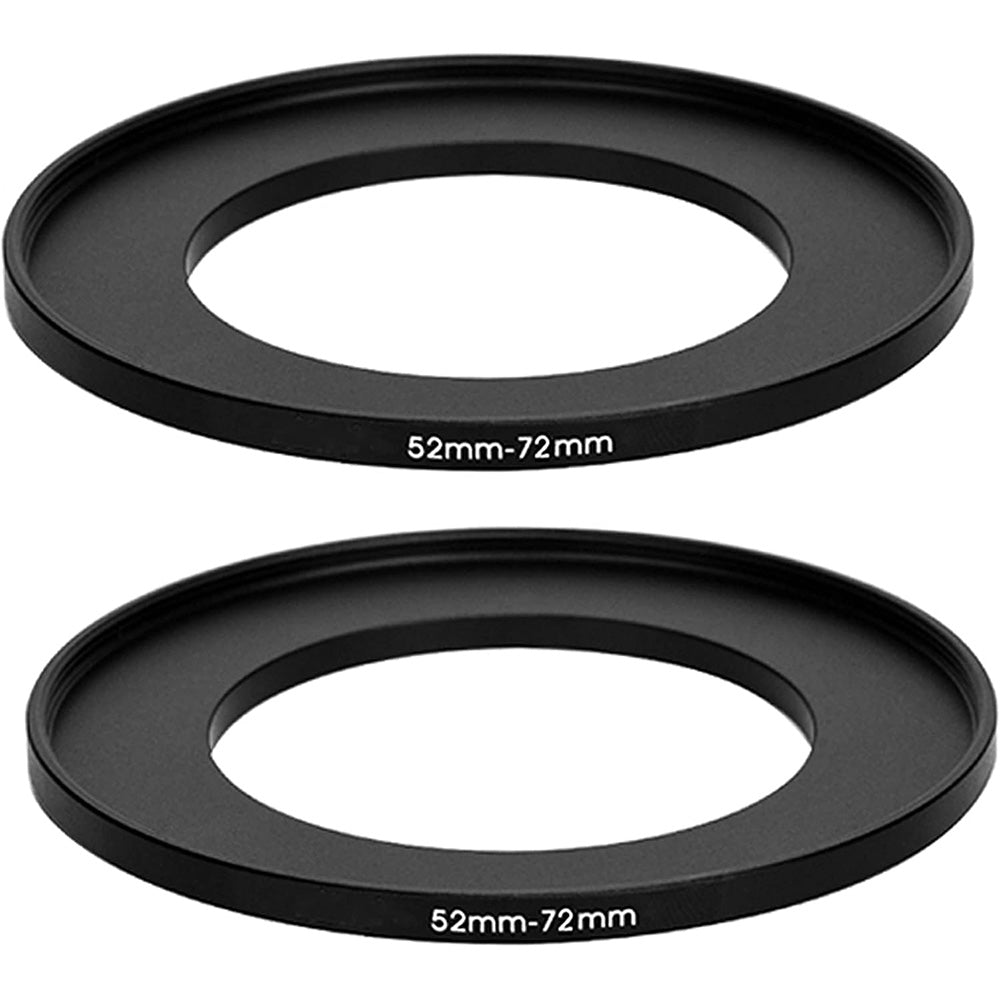 2 Metal Camera Filter Adapter Rings 52mm to 58mm and 52mm to 77mm