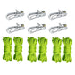 6PCS Rope Tensioner Kit Guyline Tightener Camping Rope Lock Set
