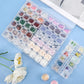 2Pcs Clear Mini Multi-Functional Portable Jewelry Pill OrganizerBox