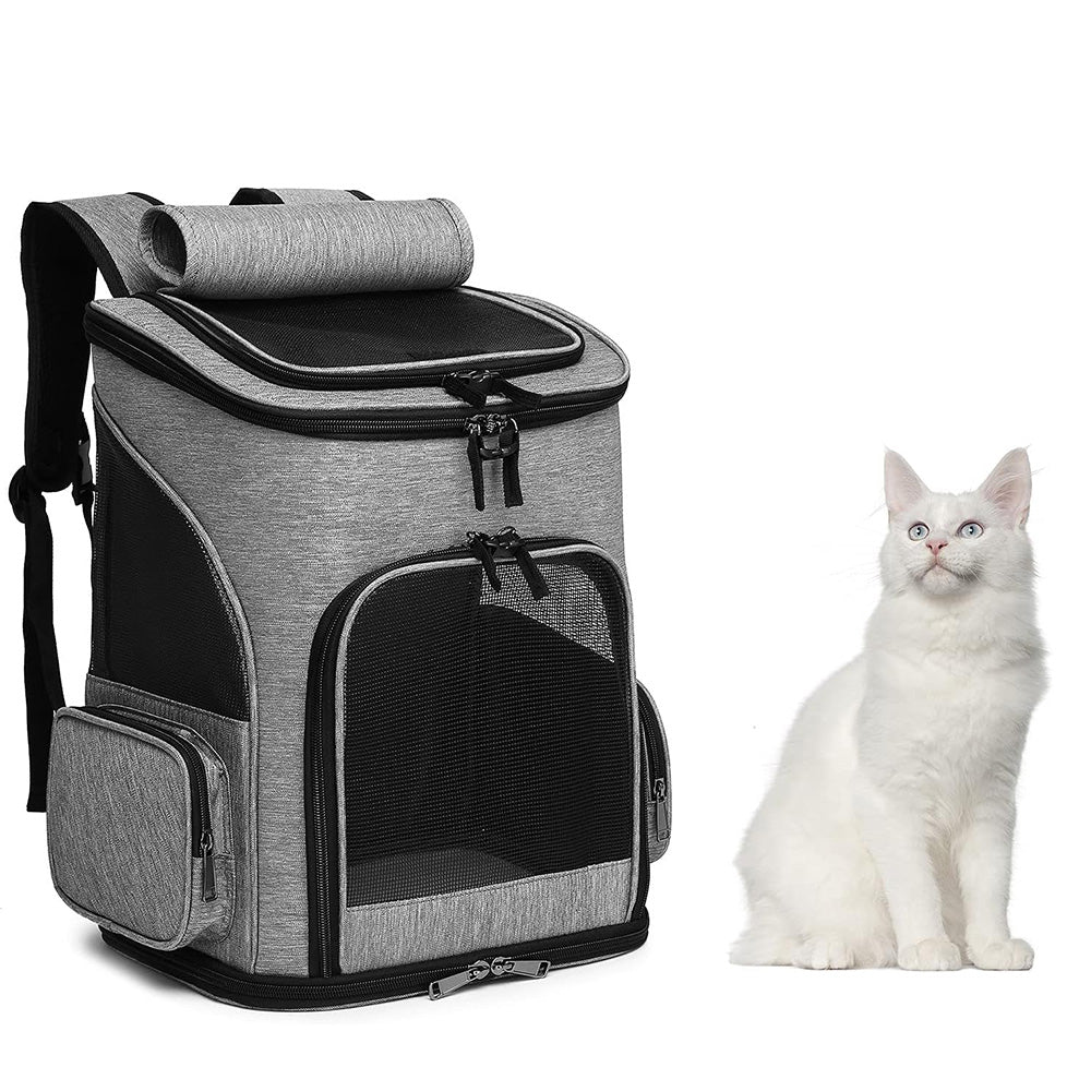Expandable Large Cat Backpack Carrier for Small Pets