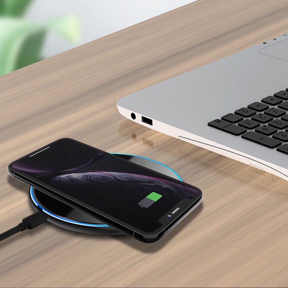 Fast Wireless Charger Pad with Mirror Surface for Phone