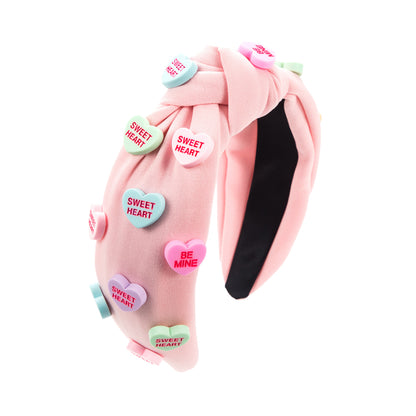 Love Heart Wide Knot Headbands for Women and Girls