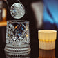 Spinning Rotating Whiskey Glass 270ml Transparent Glass for Home Bar