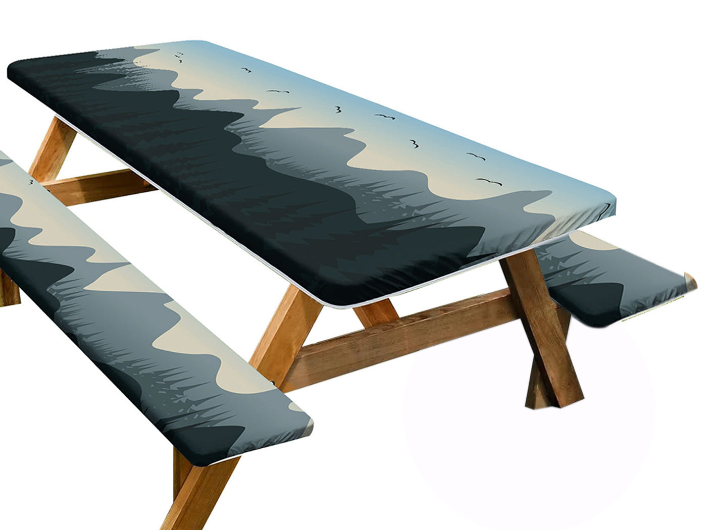 Picnic Table Cover with Bench Covers Camping Tablecloth Camping Essentials