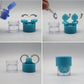 Manual Contact Lens Cleaner Washer and Contact Lens Storage Case with Mirror